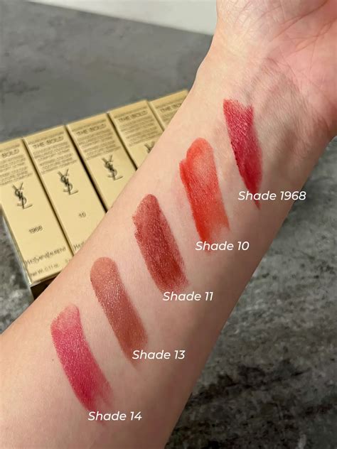 ysl lipstick swatches 2015